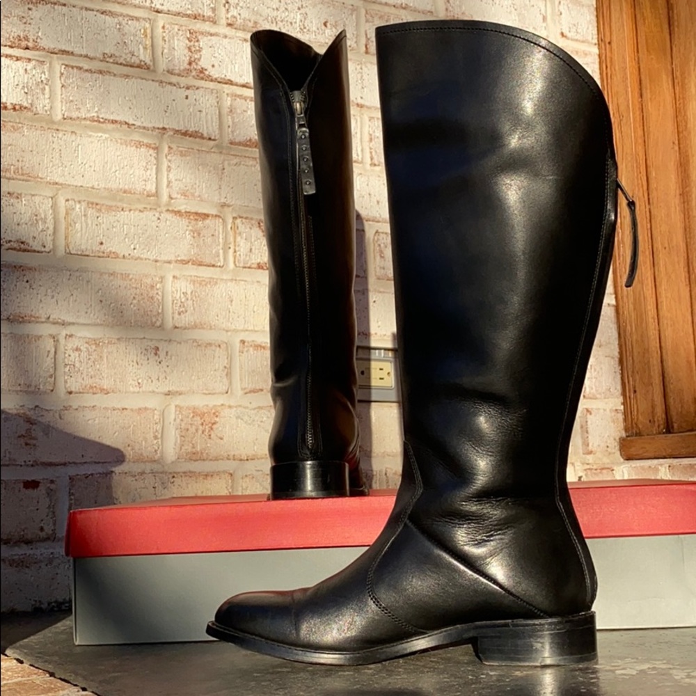 Johnston & Murphy Leather Black Boots